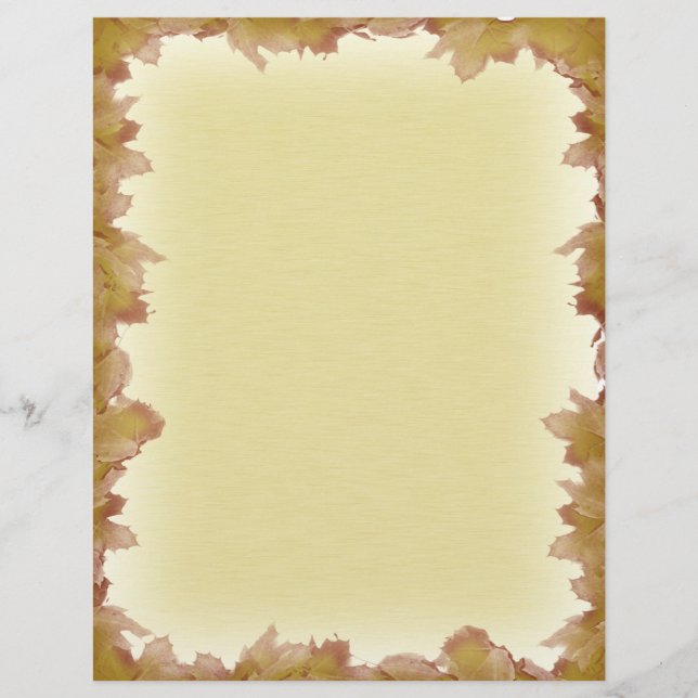 Prospectus 21,6 Cm X 24,94 Cm Arrière - plan Automne (Devant)