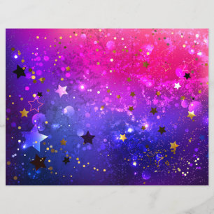Prospectus 21,6 Cm X 24,94 Cm Arrière - plan rose brillant