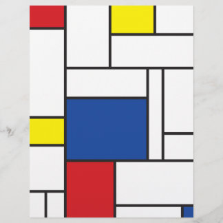 Prospectus 21,6 Cm X 24,94 Cm Art Moderne Géométrique Minimaliste De Stijl Mondr