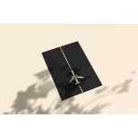 Prospectus 21,6 Cm X 24,94 Cm Aviation minimale<br><div class="desc">Circulaire d'aviation minimaliste avec image vectorielle d'avion en or.</div>
