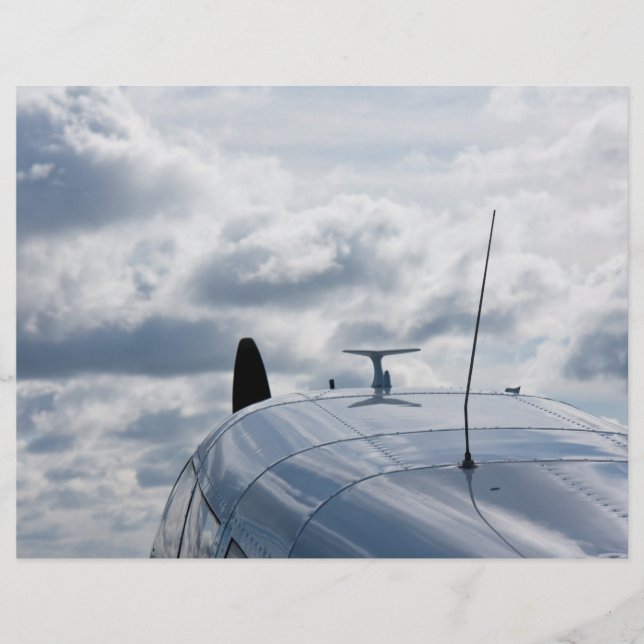 Prospectus 21,6 Cm X 24,94 Cm Avion (Devant)