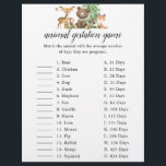Prospectus 21,6 Cm X 24,94 Cm Baby shower de la manifestation des animaux de boi<br><div class="desc">Baby shower jeu de gestation.</div>