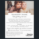 Prospectus 21,6 Cm X 24,94 Cm Babysitter, garderie, nourrice<br><div class="desc">Enfants doués,  Babysitter,  garderie,  pépinière publicitaire par le magasin Carte de visite.</div>