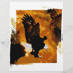 Prospectus 21,6 Cm X 24,94 Cm Bald American Eagle Landing