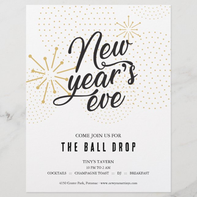 Prospectus 21,6 Cm X 24,94 Cm Ball Drop New Year's Eve Party (Devant)