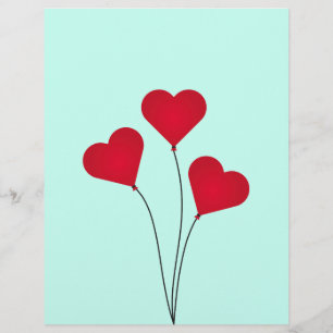 Prospectus 21,6 Cm X 24,94 Cm Ballons Coeur mignon