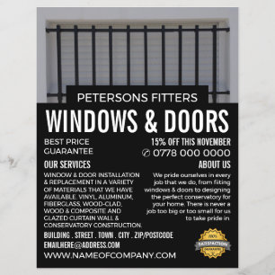 Prospectus 21,6 Cm X 24,94 Cm Bars & Shutters, Fenêtres & Portes Fitter Company