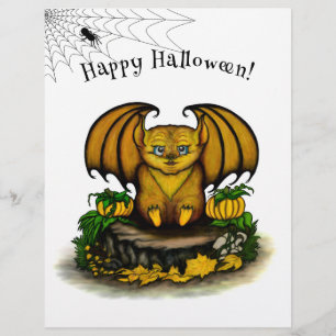 Prospectus 21,6 Cm X 24,94 Cm Bat d'Halloween mignonne