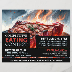 Prospectus 21,6 Cm X 24,94 Cm BBQ Steak - Concours Concours Concours Concurrenti
