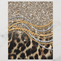 Beau Poster de animal tendance Leopard Faux