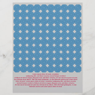 Prospectus 21,6 Cm X 24,94 Cm Bleu Blanc Graphique