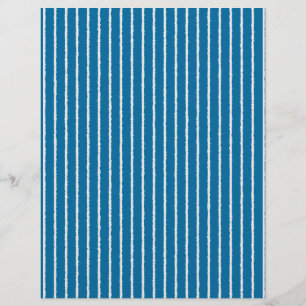 Prospectus 21,6 Cm X 24,94 Cm Bleu et blanc avec lignes inégales