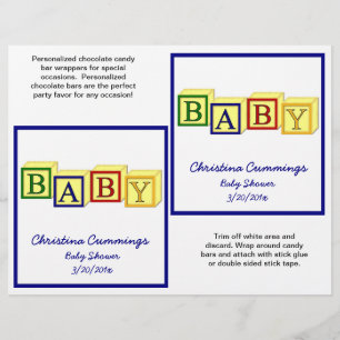 Prospectus 21,6 Cm X 24,94 Cm Blocs pour bébés Candybar Wrappers (primaire)