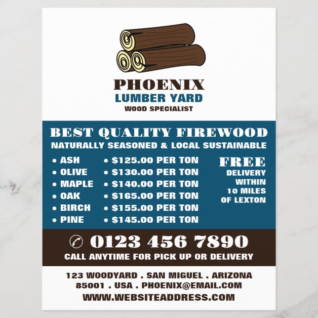 Prospectus 21,6 Cm X 24,94 Cm Bois de bois, bois/bois/panneau de bois (Devant)