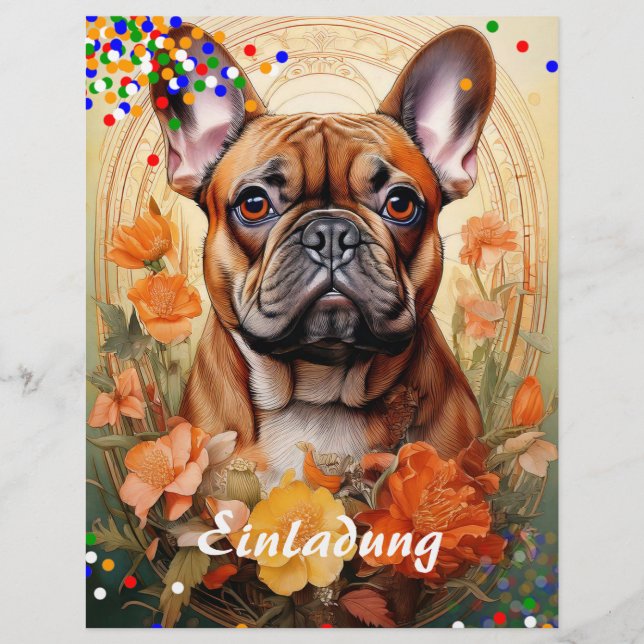 Prospectus 21,6 Cm X 24,94 Cm Bouledogue Français  (Devant)