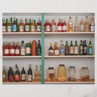 Prospectus 21,6 Cm X 24,94 Cm Bouteilles de liqueur