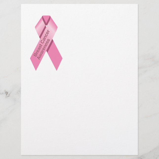 Prospectus 21,6 Cm X 24,94 Cm Breast Cancer Awareness Flyer (Devant)