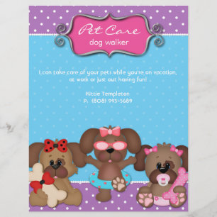 Prospectus 21,6 Cm X 24,94 Cm Brocheur de chien vétérinaire pour animaux de comp