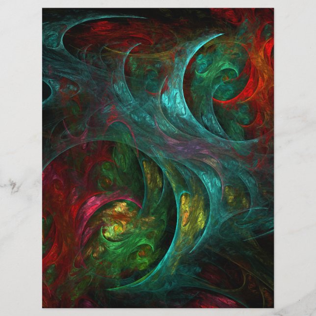 Prospectus 21,6 Cm X 24,94 Cm Brochure Genesis Art Abstrait (Devant)