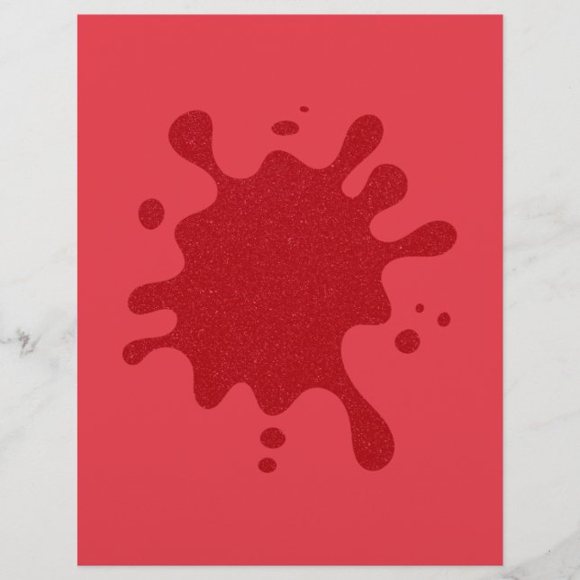 Prospectus 21,6 Cm X 24,94 Cm Brochure personnalisable Tomato Red (Devant)