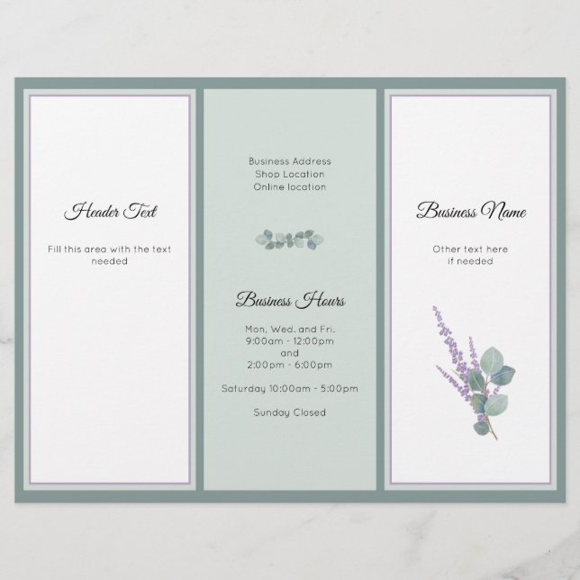 Prospectus 21,6 Cm X 24,94 Cm Brochure photo professionnelle Eucalyptus (Devant)