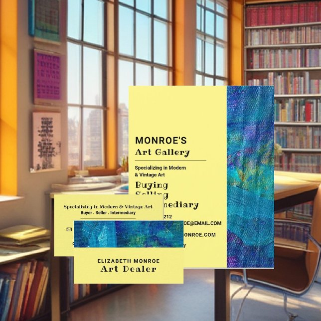 Prospectus 21,6 Cm X 24,94 Cm Brosse Bleue, Revendeur d'art, Galerie (Créateur téléchargé)