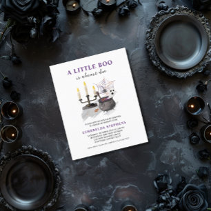 Prospectus 21,6 Cm X 24,94 Cm Budget Halloween Little Boo Invitation Baby shower