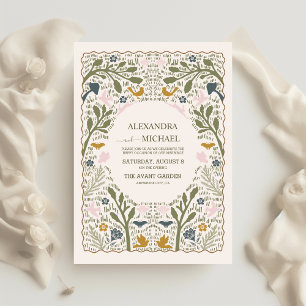 Prospectus 21,6 Cm X 24,94 Cm Budget Rustic Green Woodland Mariage