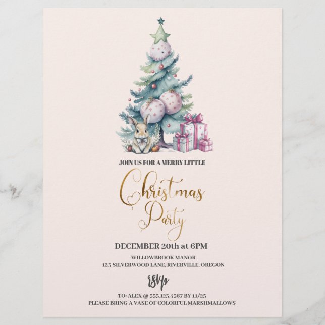 Prospectus 21,6 Cm X 24,94 Cm Bugdet Christmas Tree Fête de Noël (Devant)