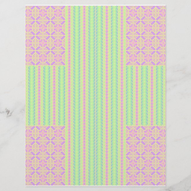 Prospectus 21,6 Cm X 24,94 Cm Bulk - Easter Pastel Cross Scrapbook Paper (Devant)