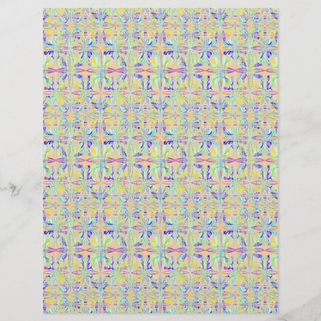 Prospectus 21,6 Cm X 24,94 Cm Bulk - Easter Pastels Abstract Scrapbook Paper (Devant)
