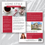 Prospectus 21,6 Cm X 24,94 Cm Bulletin de décembre immobilier<br><div class="desc">🏡 Ce bulletin de marketing immobilier HOME STYLE vous permettra de mieux connaître votre marque et de générer de nouvelles pistes. Le design moderne attirera l'oeil de vos clients potentiels et leur fera savoir que vous êtes l'agent immobilier sympathique et compétent. 📝 Le modèle est facile à modifier à l'aide...</div>