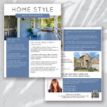 Prospectus 21,6 Cm X 24,94 Cm Bulletin immobilier mai Promotion de l'agriculture<br><div class="desc">Ce bulletin de marketing immobilier HOME STYLE vous permettra de mieux connaître votre marque et de générer de nouvelles pistes. Le design moderne attirera l'oeil de vos clients potentiels et leur fera savoir que vous êtes l'agent immobilier sympathique et compétent.</div>