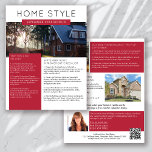 Prospectus 21,6 Cm X 24,94 Cm Bulletin immobilier Septembre<br><div class="desc">Ce bulletin de marketing immobilier HOME STYLE vous permettra de mieux connaître votre marque et de générer de nouvelles pistes. Le design moderne attirera l'oeil de vos clients potentiels et leur fera savoir que vous êtes l'agent immobilier sympathique et compétent.</div>