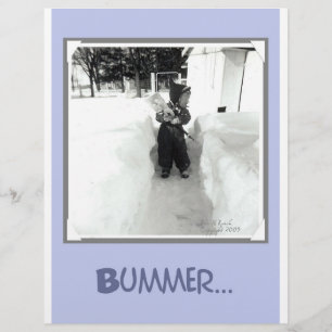 Prospectus 21,6 Cm X 24,94 Cm Bummer Boy avec Chaussure à Neige