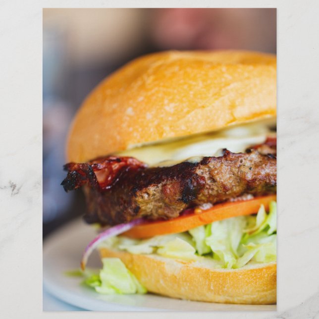 Prospectus 21,6 Cm X 24,94 Cm Burger (Devant)