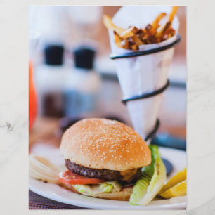 Prospectus 21,6 Cm X 24,94 Cm Burger et frites