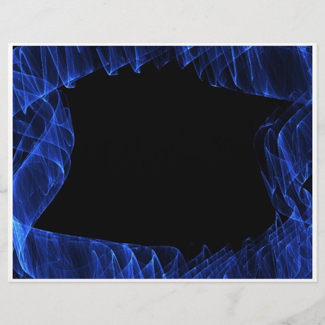 Prospectus 21,6 Cm X 24,94 Cm cadre bleu (Devant)