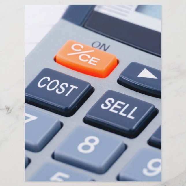 Prospectus 21,6 Cm X 24,94 Cm Calculatrice (Devant)