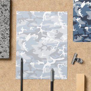 Prospectus 21,6 Cm X 24,94 Cm Camo bleu, Camo d'hiver, Camouflage neige, Militai