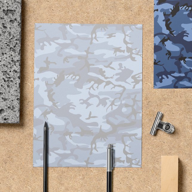 Prospectus 21,6 Cm X 24,94 Cm Camouflage bleu marine, Militaire, Armée (Créateur téléchargé)