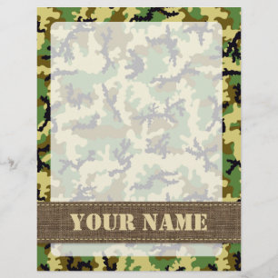 Prospectus 21,6 Cm X 24,94 Cm Camouflage des bois