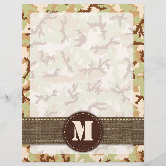 Prospectus 21,6 Cm X 24,94 Cm Camouflage du désert (Devant)