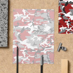 Prospectus 21,6 Cm X 24,94 Cm Camouflage rouge et gris, Militaire, Armée