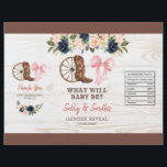 Prospectus 21,6 Cm X 24,94 Cm Campagne Bottes ou vaches Sexe Révéler Sac à chips<br><div class="desc">Campagne Boots ou Bows Genre Révéler Chip Modèle de sac</div>