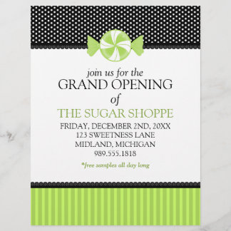 Prospectus 21,6 Cm X 24,94 Cm Candy Shop Grand Faire-part d'ouverture Flyers