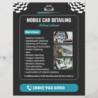 Prospectus 21,6 Cm X 24,94 Cm Car Wash Auto Detailing