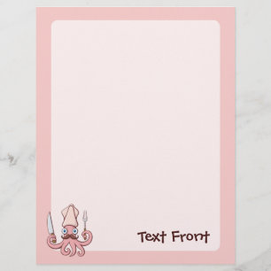 Prospectus 21,6 Cm X 24,94 Cm Caricature du chef calmar