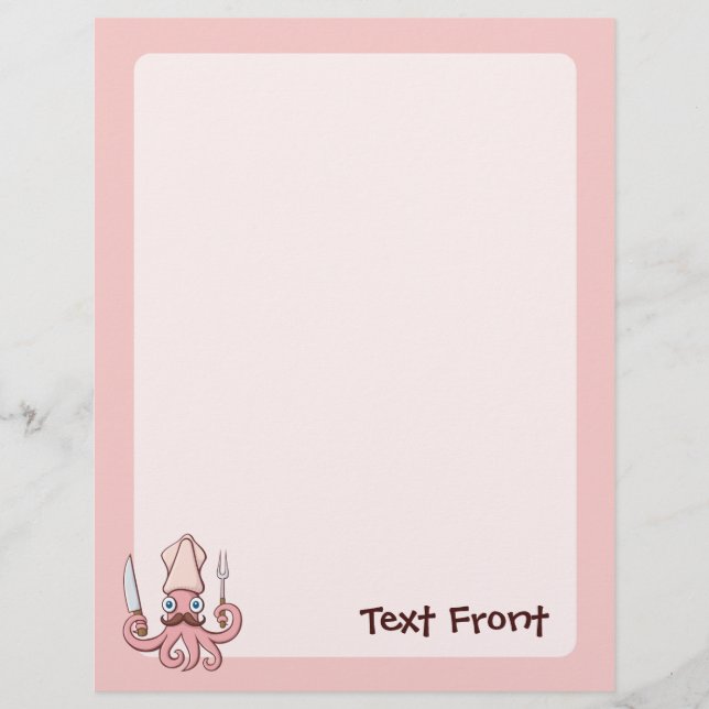 Prospectus 21,6 Cm X 24,94 Cm Caricature du chef calmar (Devant)