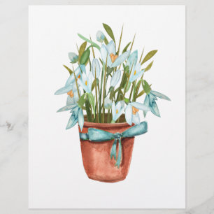 Prospectus 21,6 Cm X 24,94 Cm carte postale du printemps